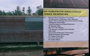 Puskesmas Rp 7,1Milliar Di Simalungun Disorot: Pagar seng bekas KUD Dinilai Lari Dari Perencanaan Awal