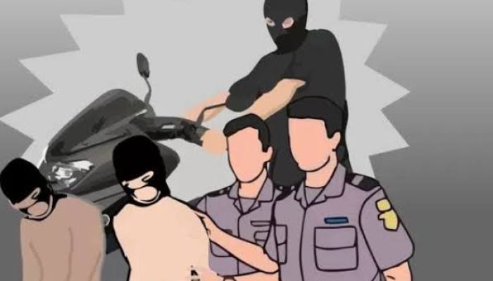 Dua Pelaku Spesialis Curanmor Lintas Provinsi di Door Tim Reserse Mobil ( Resmob) satreskrim Polres Serang